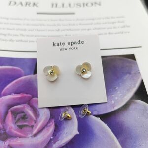 Kate Spade Disco Pansy Clover Earrings